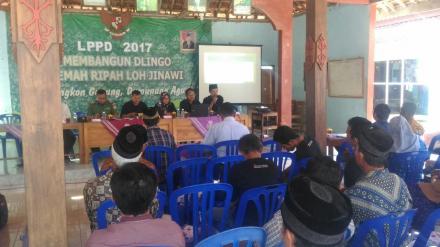 LAPORAN PENYELENGGARAAN PEMERINTAH DESA AKHIR TAHUN, TAHUN ANGGARAN 2017 DESA DLINGO